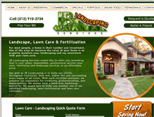 Tablet Screenshot of jblandscapingservice.com